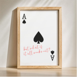 Poster Acervo de presente de aniversário do Cartão de Pal