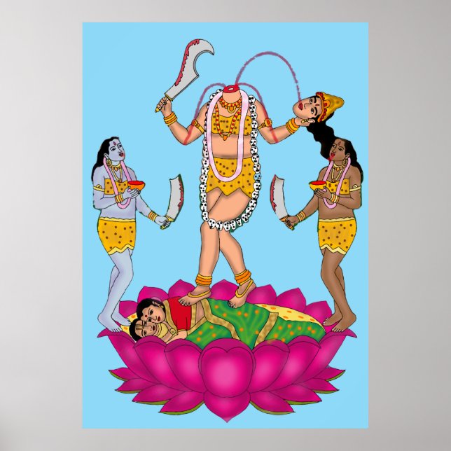 Poster Acessórios da Deusa Chinnamasta (Frente)