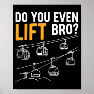 Poster Acessórios de esqui de snowboard engraçados homens