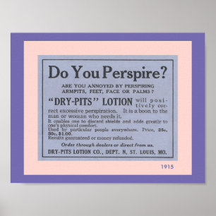 Pôster Acessórios do banheiro: Anúncio do desodorizante