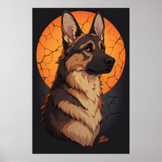 Poster 🐾 Acessórios para Amantes de Pastor Alemão 🐾