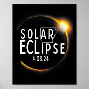 Poster Acessórios Solar Eclipse 2024 Totalidade 4.08.24