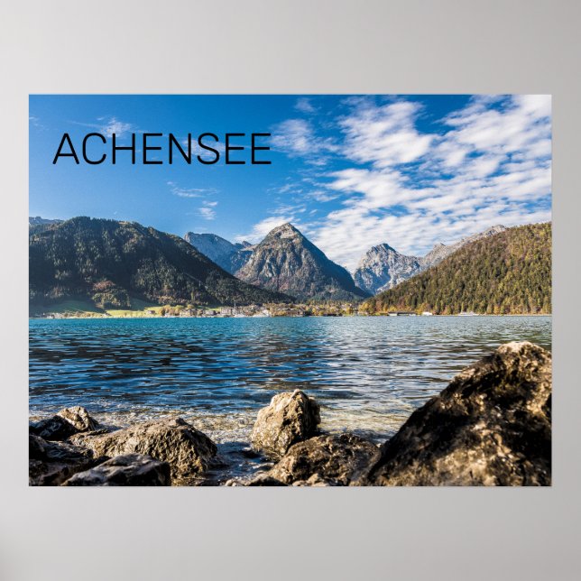 Poster Achensee Tirol Retro Áustria Feriado Souvenir (Frente)