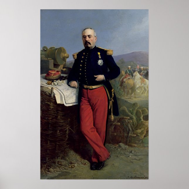 Pôster Achille Bazaine 1867 (Frente)