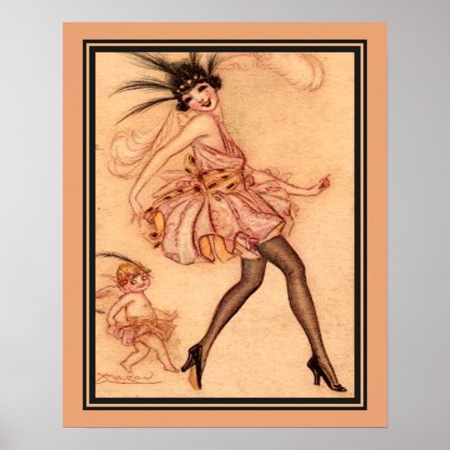 Poster Achille Mauzan, Art Deco, Vie Parisienne (Frente)