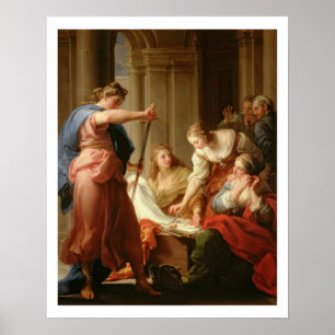 Pôster Achilles na corte do rei Lycomedes com seu D