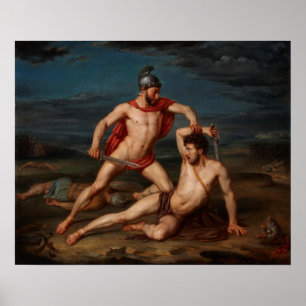 Pôster Achilles que massacra Hector