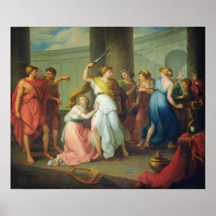 Poster Achilles reconheceu, 1799