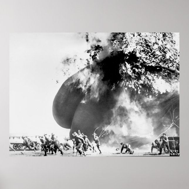 Poster Acidente De Balão De Hidrogênio - Ft Sill Oklahoma (Frente)