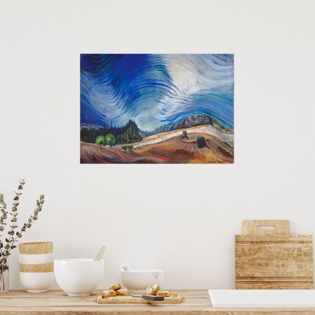 Poster Acima da Cava de Cascalho | Emily Carr | (Cozinha)