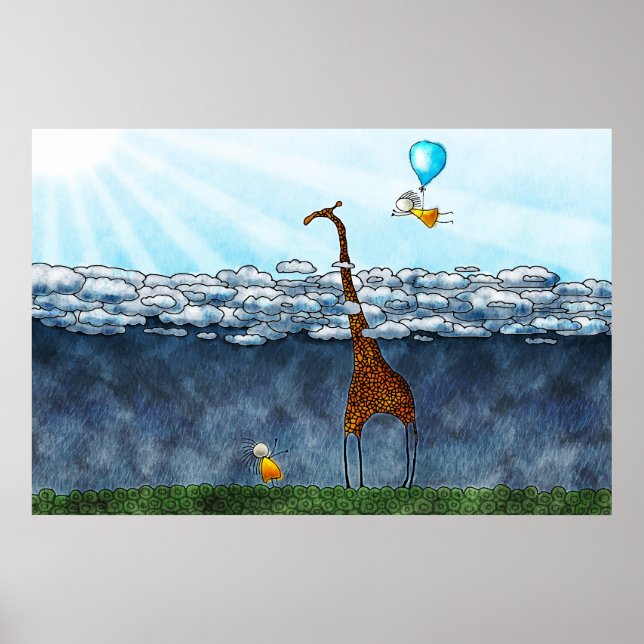 Pôster Acima Das Nuvens (Frente)