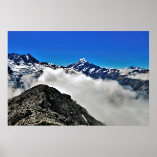 Poster Acima das nuvens no Monte Ollivier