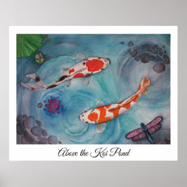 Poster Acima do Koi Pond