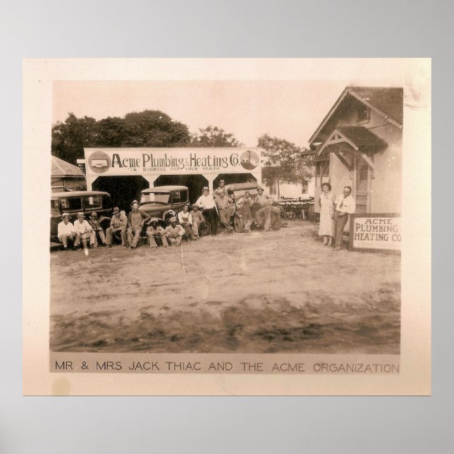 Pôster Acme Plumbing & Heating, Kilgore, TX 1931 / 32 (Frente)