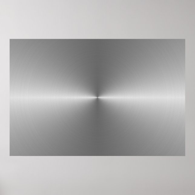 Pôster aço circular largo (Frente)