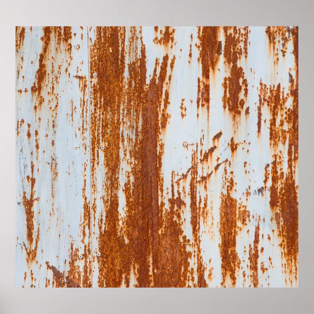 Poster Aço Russo: Textura de Muro Grunge (Frente)