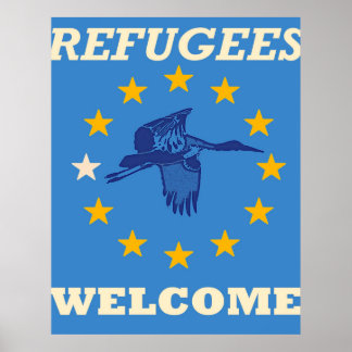 Poster acolhimento de refugiados