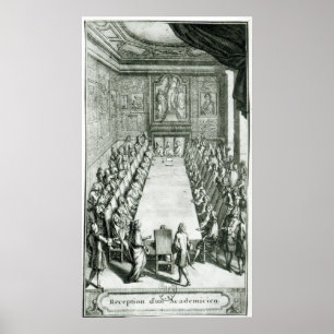 Poster Acolhimento de um membro da Academia Francesa