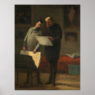 Poster Aconselhamento a um Jovem Artista - Honoré Daumier