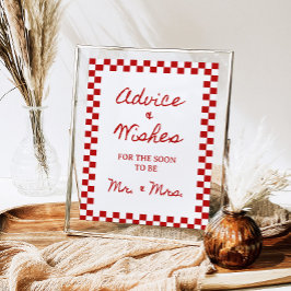 Poster Aconselhamento e Desejos de 8x10" Chá de panela ma