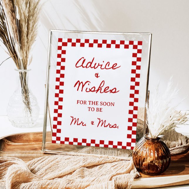 Poster Aconselhamento e Desejos de 8x10" Chá de panela ma (Criador carregado)