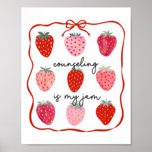 Poster Aconselhamento É Minha Paixão Morango Conselheiro
