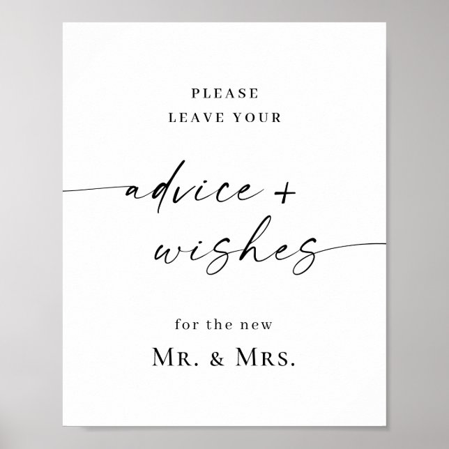 Poster Aconselhamento Simples E Elegante E Desejo Casamen (Frente)