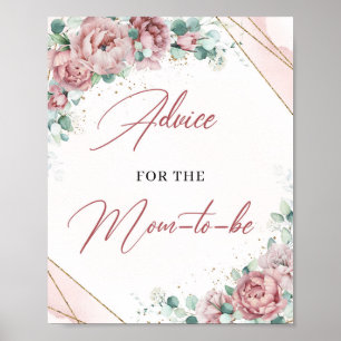 Poster Aconselhamento sobre o quadro de ouro floral para