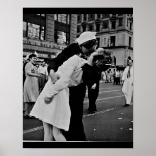 Poster Acople o beijo em New York como Japão rende WWII