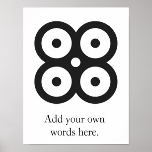 Pôster ACOPLE o símbolo de MASIE   da sabedoria,