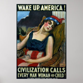 Poster Acordar América! ~ Vintage WW1