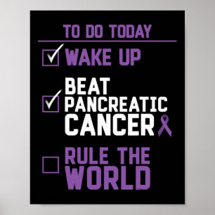 Poster Acordar Beat Câncer de pâncreas Regra o Presente M