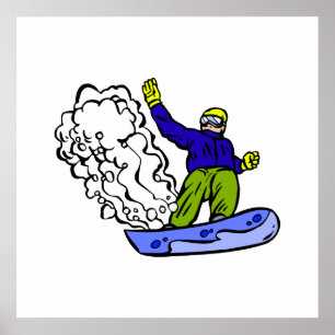 Pôster Acordar do Snowboard