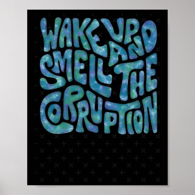 Poster Acordar E Cheire A Palavra Corrupção Art 1 (Frente)