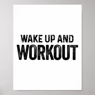 Poster Acordar E Workout - Malhação Motivacional Bodybui
