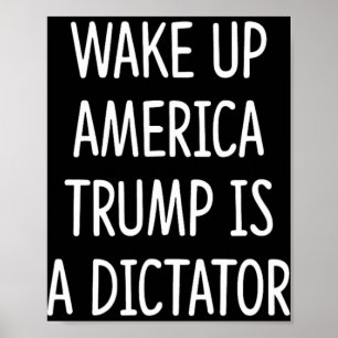 Poster Acorde América - Trump É Um Ditador -