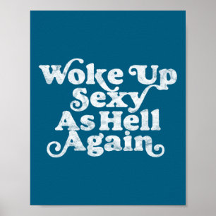 Poster Acordou Y Como o Inferno Novamente Engraçado Aflit