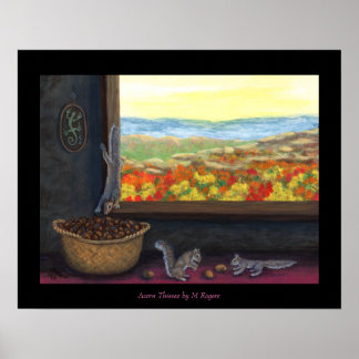 Pôster Acorn Thieves - Arte Natureza