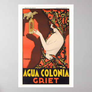 Poster Acqua di Colonia Griet Perfume Publicidade Vintage