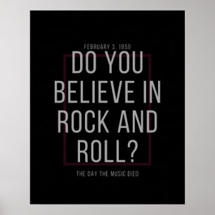Poster Acredita Em Rock And Roll?