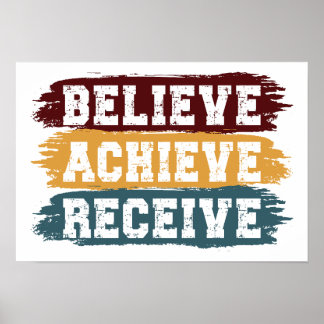 Poster Acredite Alcance Receba