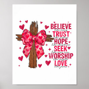 Poster Acredite Como Mary Confie Como Joseph Coquette Cro
