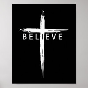 Poster Acredite Cruz Cristã Jesus Cristo Cristãos Eu