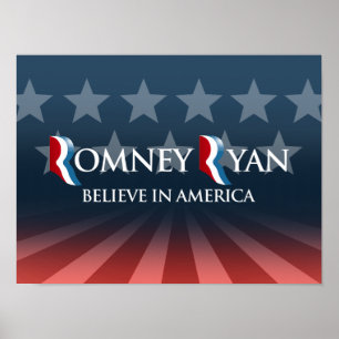 POSTER ACREDITE EM AMÉRICA COM ROMNEY RYAN - .PNG