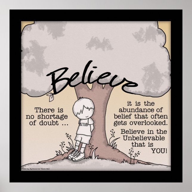 Pôster Acredite em Árvore (Frente)