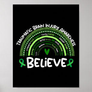 Poster Acredite em _ Mensagem de Consciência sobre lesões