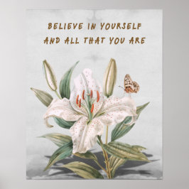Poster Acredite em si mesmo