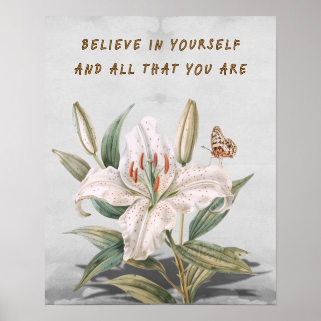 Poster Acredite em si mesmo (Frente)