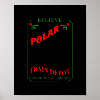Poster acredite em todos os trens polar express