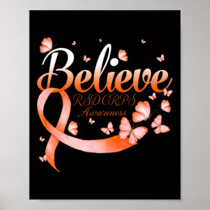 Poster Acredite Na Borboleta De Consciência Do Rsd Crps